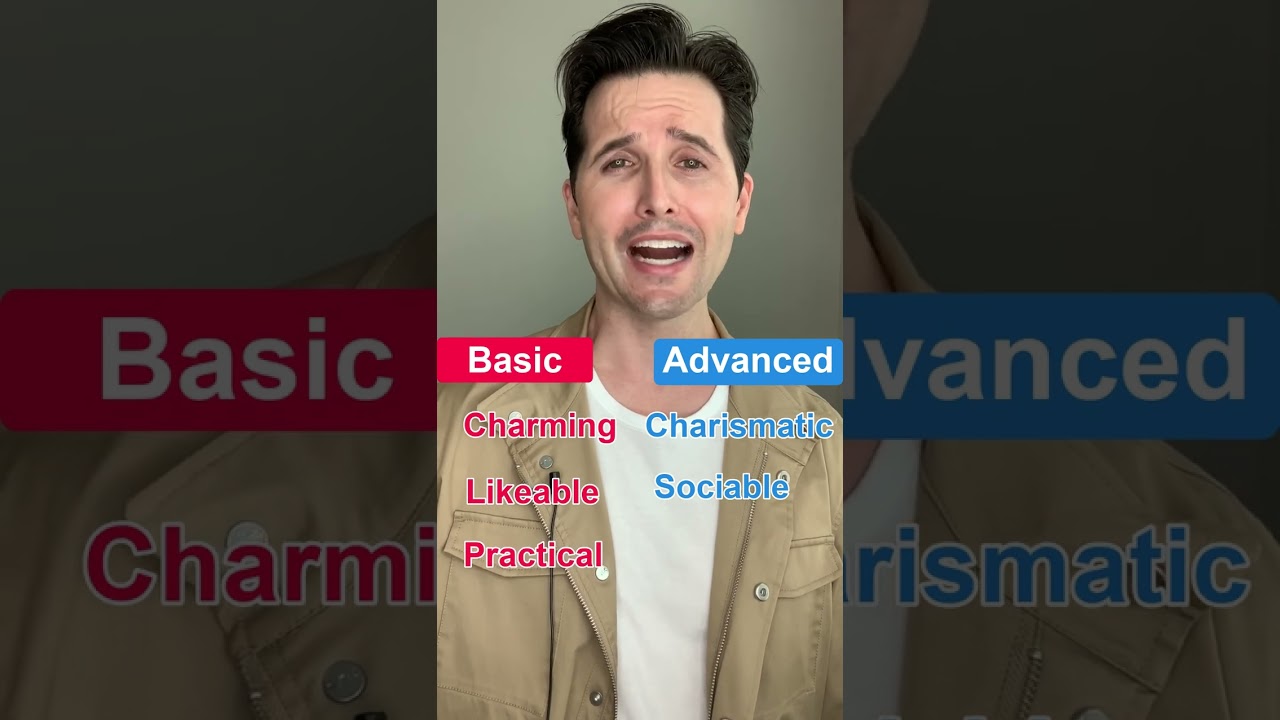 Basic vs Advanced English Vocabulary Adjectives 1 | ESL English Lesson