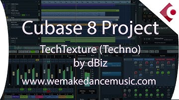 Cubase Template - Techno - TechTexture by dBiz www.wemakedancemusic.com
