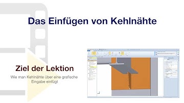 Tutorial NeXus - Das Einfügen von Kehlnähte - ACCA software