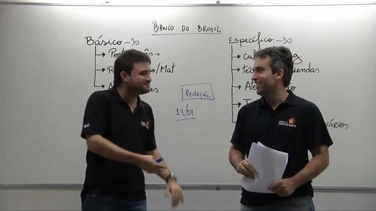A Casa do Concurseiro - Explicações - Pós-Edital BB 2013 - YouTube