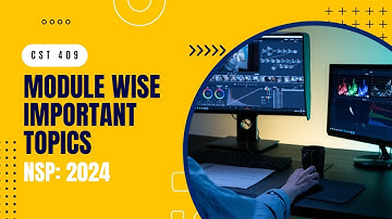 Module Wise Important Topics | CST409 | NSP | KTU 2019 Scheme | Anna Thomas | SJCET