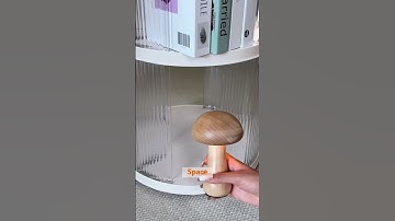 🔄 Transform Your Space with This Must-Have 360° Rotating Bookshelf! | #shorts