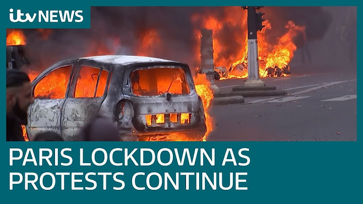 Water cannon and tear gas fired on Paris protesters as hundreds arrested | ITV News