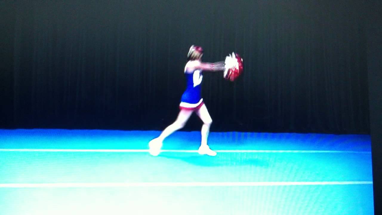 Pom dance front to music - YouTube