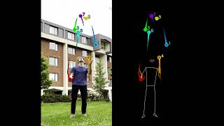7 Ball Juggling Tracking! (Slow Motion)