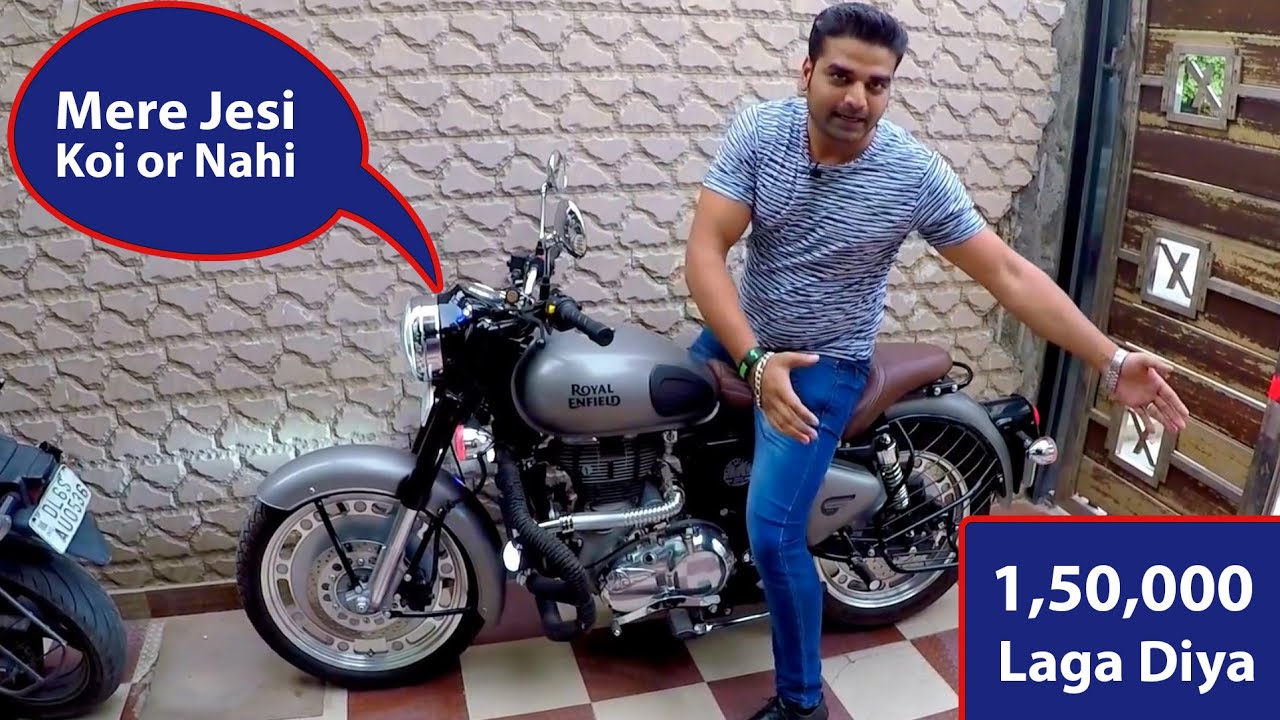 Royal Enfield Classic 350 modified accessories cost - King Indian ...
