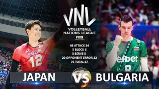 Япония - Болгария | Волейбол VNL 2023