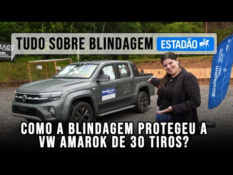 EXCLUSIVO: Como a blindagem protegeu a VW AMAROK de 30 tiros?