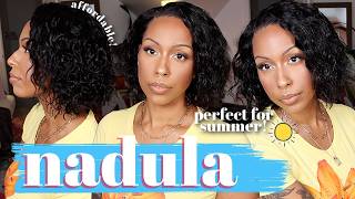 SHORT & PERFECT FOR SUMMER! ☀️🌊 | Affordable Effortless Water Bob Wig for Beginners | @NadulaHair 