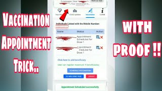 Trick to Get Vaccination Appointment With steps & proof | Vaccine appointment kaise book kare India screenshot 1
