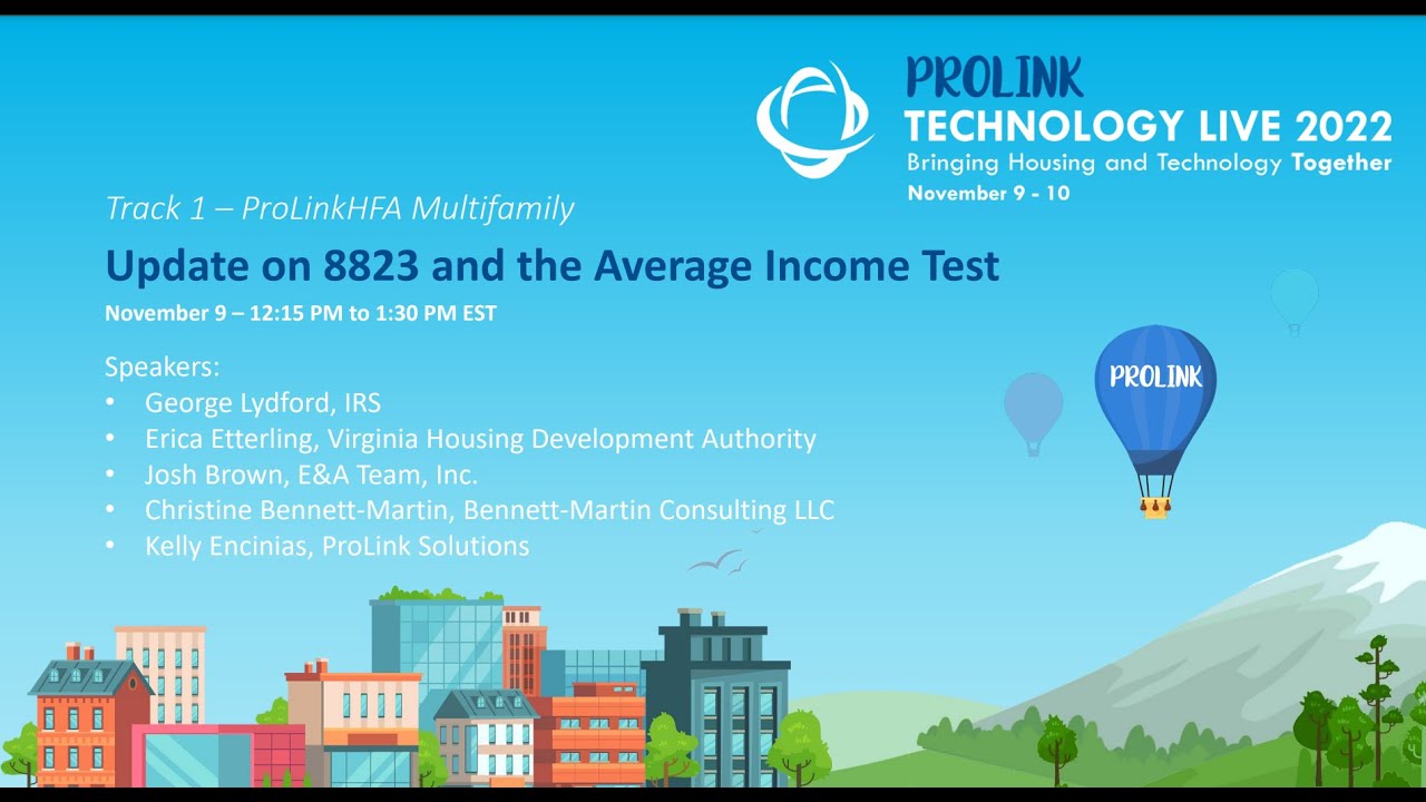ProLink Technology Live 2022 - Update on 8823 and the Average Income ...