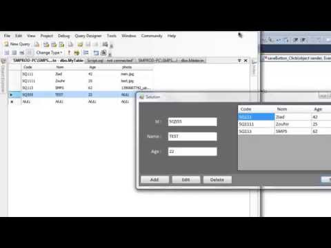 C# - Save Button in Connected Mode (ADO.net)