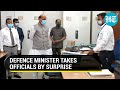 Rajnath singhs surprise inspection at defence ministry watch what officials were doing