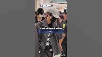 Keonhee zhao and soobin at china airport #zhanghao #keonhee #soobin #txt #oneus #zb1