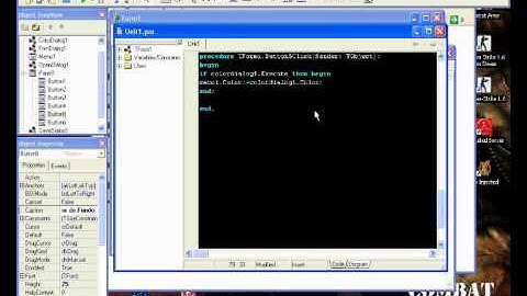 Delphi - Aula 2 - Colocando Cor de Fundo e Fonte no Editor de Texto