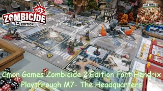 Cmon Games Zombicide 2 Edition Fort Hendrix Playthrough M7-The Headquarters screenshot 4
