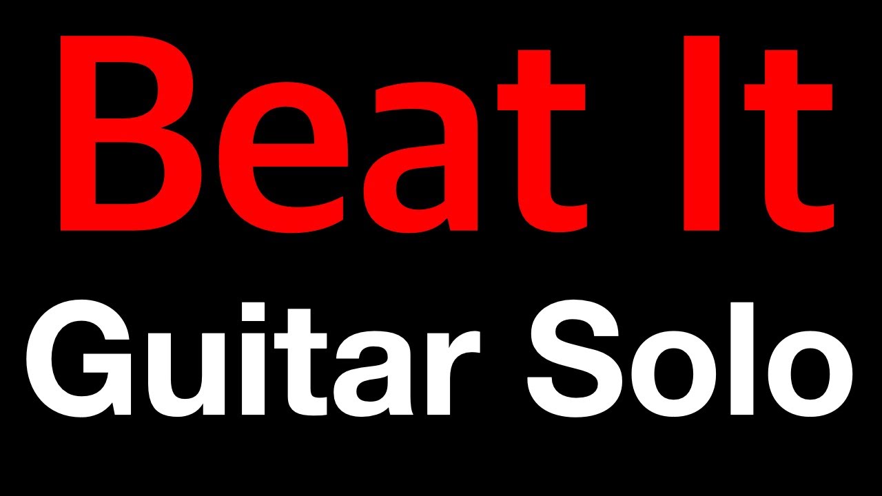 Beat it Guitar Play & Lesson - YouTube