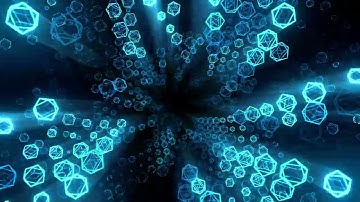 Glowing VJ Loop Rainbow Hexagons Party Visuals 4K | No Sound