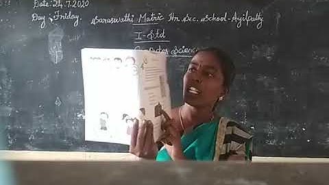 ONLINE CLASS - 1ST STD - CS (31.07.2020)