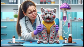Poor Cat😿Suffers by Eating Poisonous 🍄 | 8 Minutes Compilation Stories 3