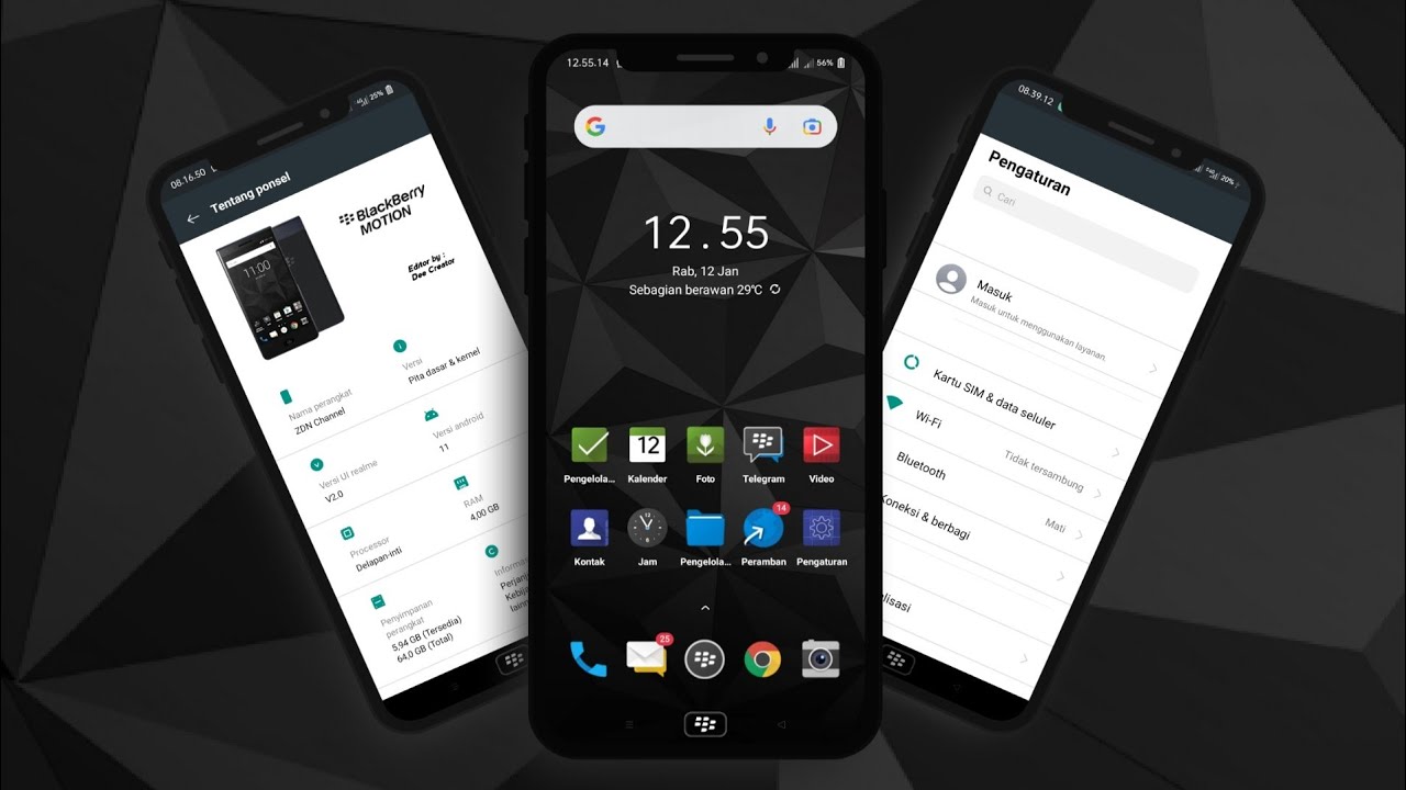 BB MOTION Theme Oppo & Realme android 10 & 11 tembus akar