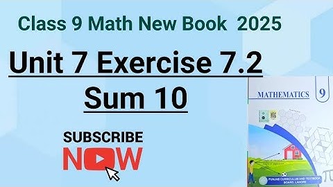 Class 9 Math | Chapter 7 | Exercise 7.2 Sum no 10 | 9th Class Maths Exercise 7.2 Q 10-PCTB