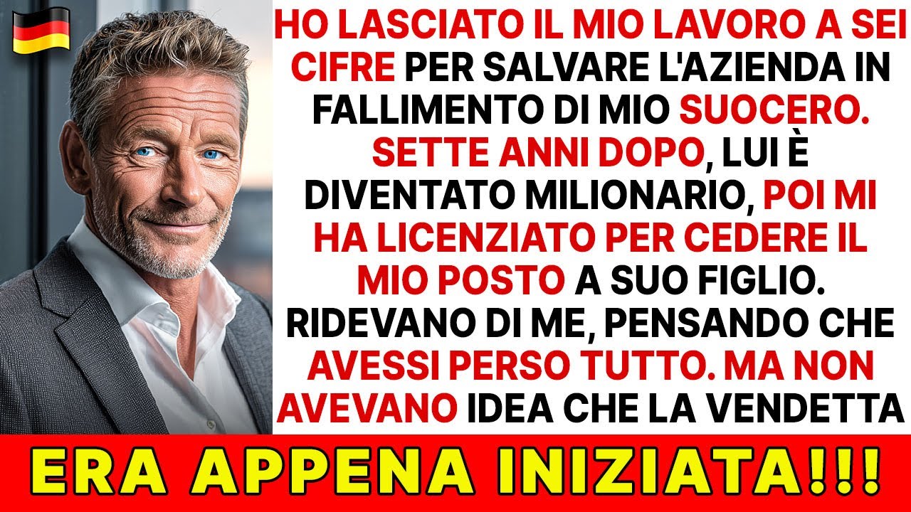 Ho reso milionario mio suocero, poi mi ha sostituito con suo figlio. Così gliel'ho fatta pagare...