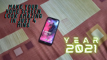 Setup best looking Home screen layout for Android in 2021 in just 4 mins | Goku Tech