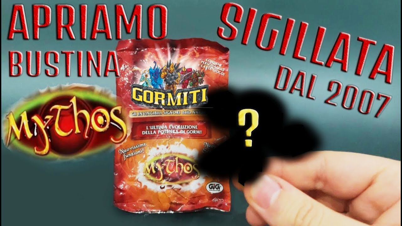 Apriamo una bustina di Gormiti (serie III) Mythos - Energheia  sigillata dal 2007!