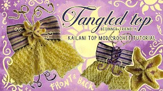 Beginner-Friendly ✨Tangled-Inspired Top☀️💜 Crochet Tutorial | Kailani Top MOD