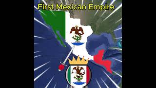 First Mexican Empire #countryballs #history #map #mexico