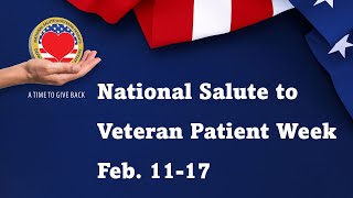 The National Salute To Veteran Patients Week comes to a close at the Phoenix VA