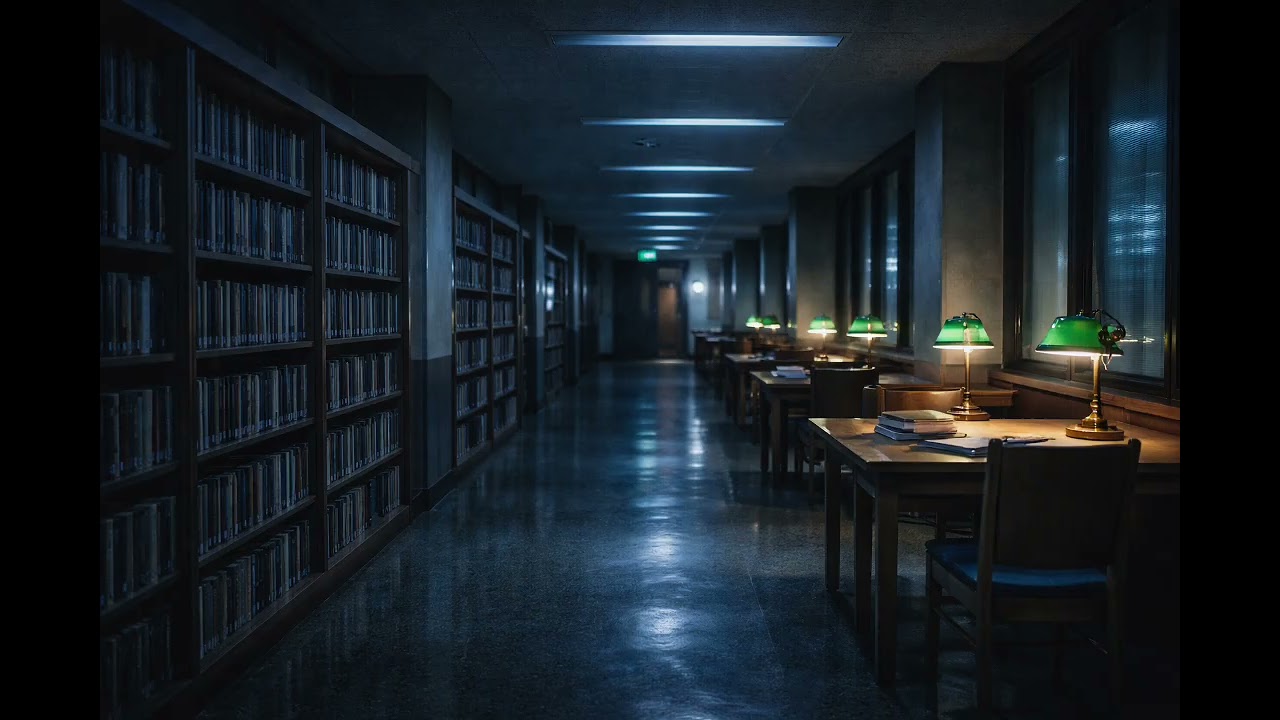 3AM Library — Soft Night Ambience for Deep Sleep (8 Hours)