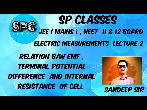 L2, ch 3-relation between emf terminal potential difference and internal resistance class 12 physics