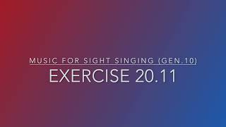 Exercise 20.11 - Music for Sight Singing