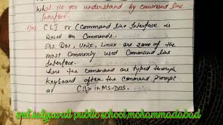 For 9th command line interface...Unix and some other explanations