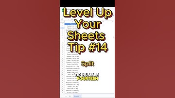 How to use SPLIT in Google Sheets