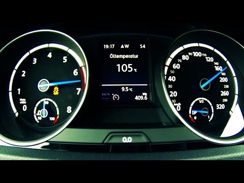 VW GOLF 7 R Acceleration 0-230 km/h Beschleunigung Autobahn Full Throttle 4 Motion TFSI DSG