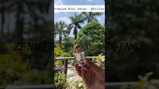 (ZMAR10) Premium Glass Mini Bottle With Gold Cap (ZMAR10) Premium Glass Mini Bottle With Gold Cap