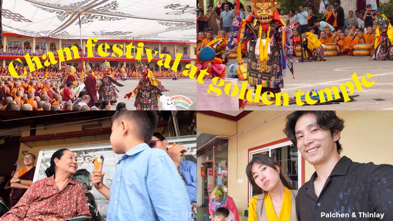 2 Days of Blessings at Namdroling Monastery ✨ | Cham Festival at the Golden Temple, Coorg 🌸