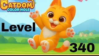 Catdom color hole level 340 solution and walkthrough for gameplay 