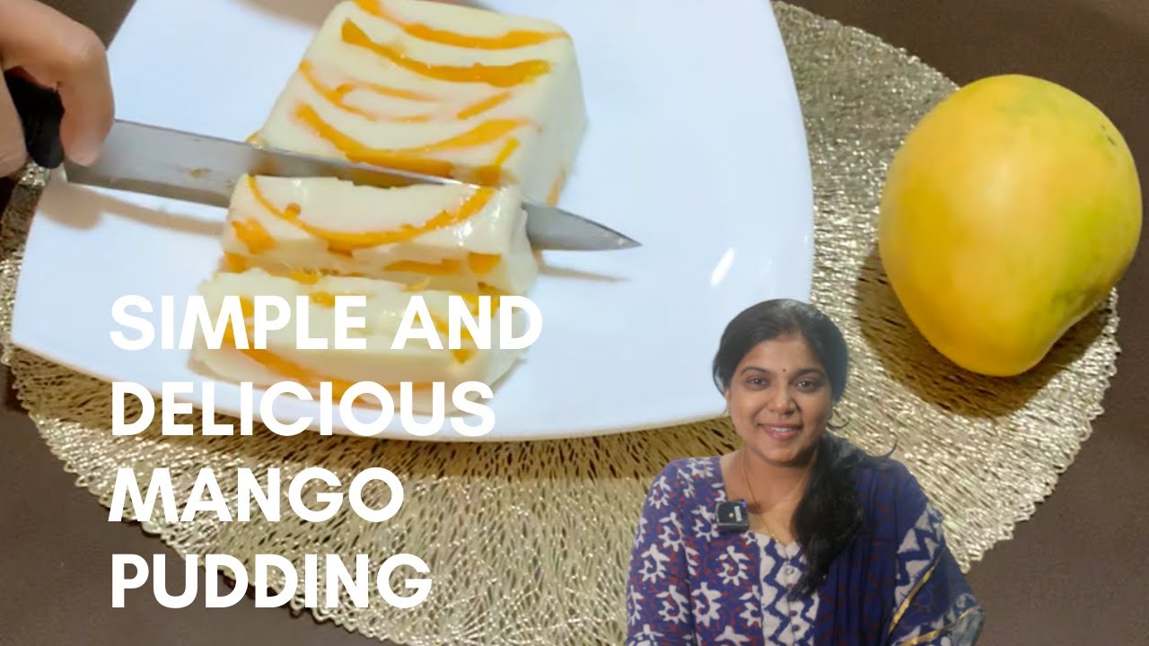Simple Delicious Mango Pudding in 10 Minutes! - YouTube