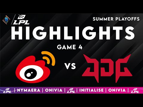 WBG vs JDG Highlights Game 4 | LPL Playoffs 2025 | Weibo Gaming vs JD Gaming by Onivia
