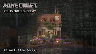 Minecraft Relaxing Longplay - Rainy Little Forest - Cozy Cottage House (No Commentary) 1.21 screenshot 5