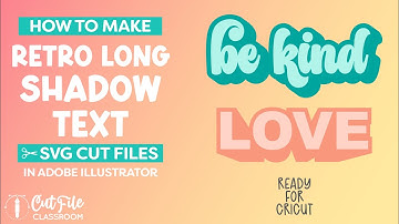 How to Make Shadow Text SVG Cut Files in Adobe Illustrator