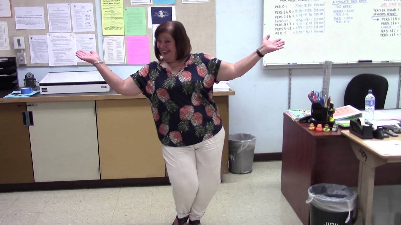 Teachers doing the Nae Nae