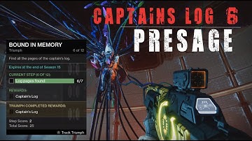 Destiny 2 - Presage Smuggling Compartment Scannable Week 6