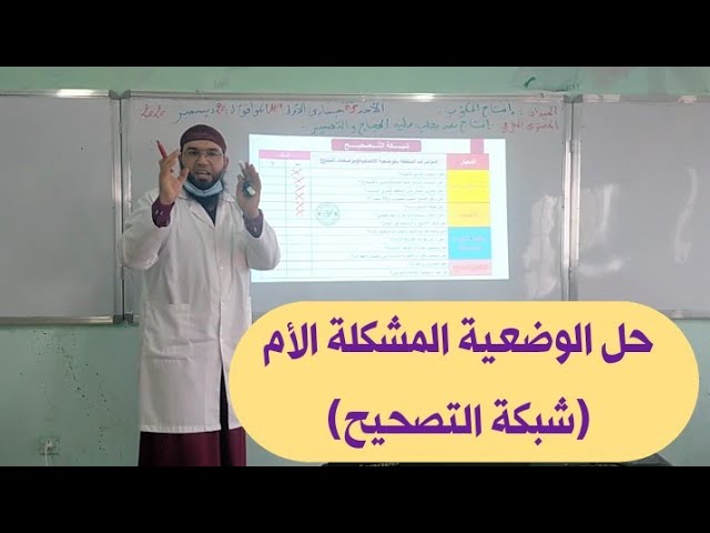 حل الوضعية المشكلة (شبكة التّصحيح) /محمد أبوشاكر لعبودي