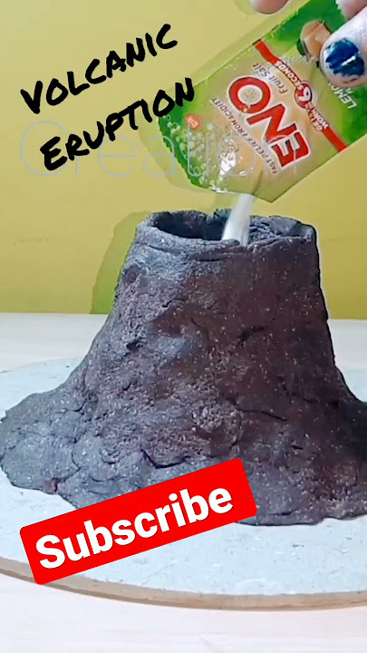 #shorts Volcano Eruption Model/Volcanic Eruption 🌋 /Kansal Creation
