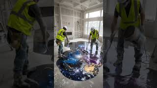 Galaxy Epoxy Floor Transformation 😱 Luxury Living Room Makeover #business